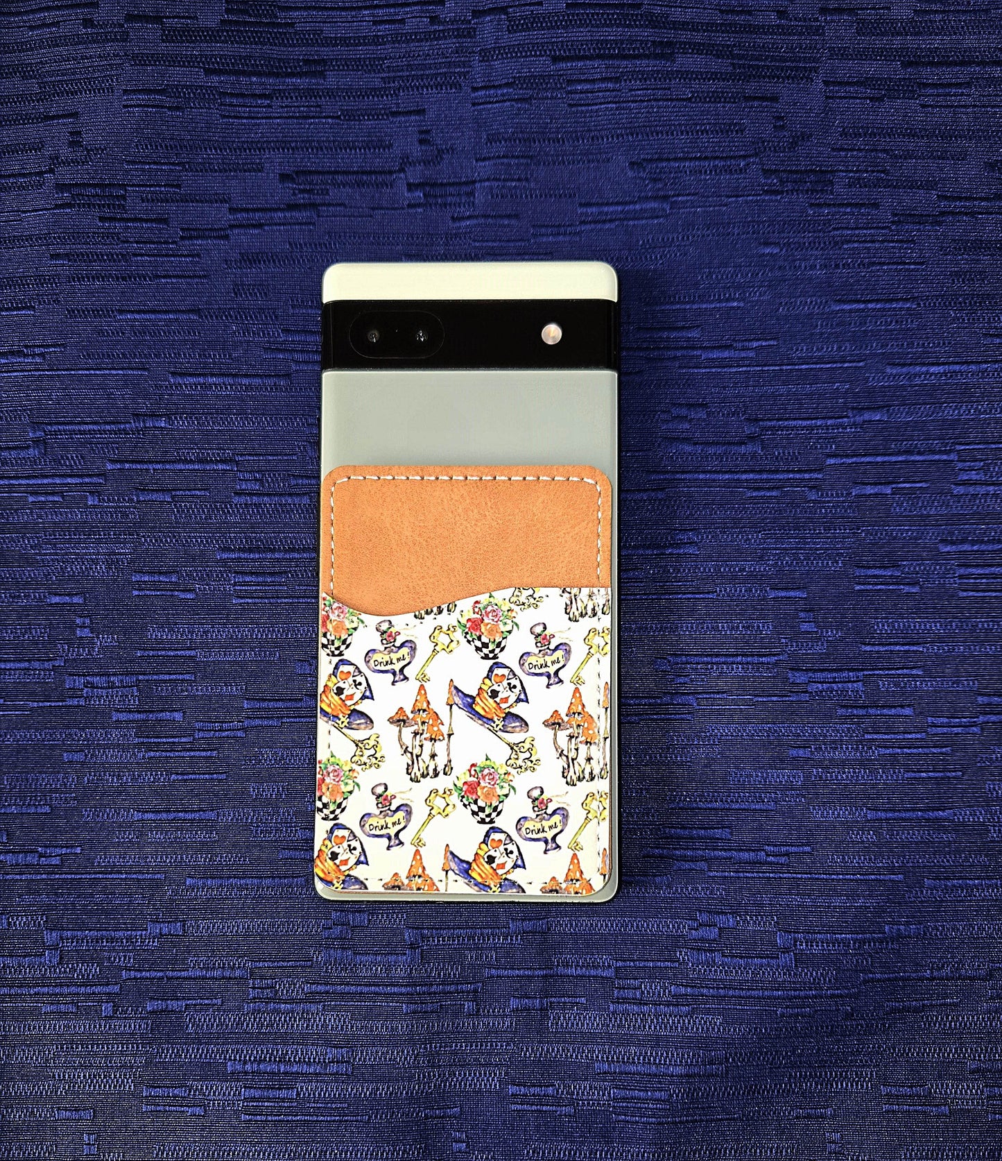 Alice Inspired Adhesive Cell Phone Wallet (Multiple designs available) - Vegas Custom Creations