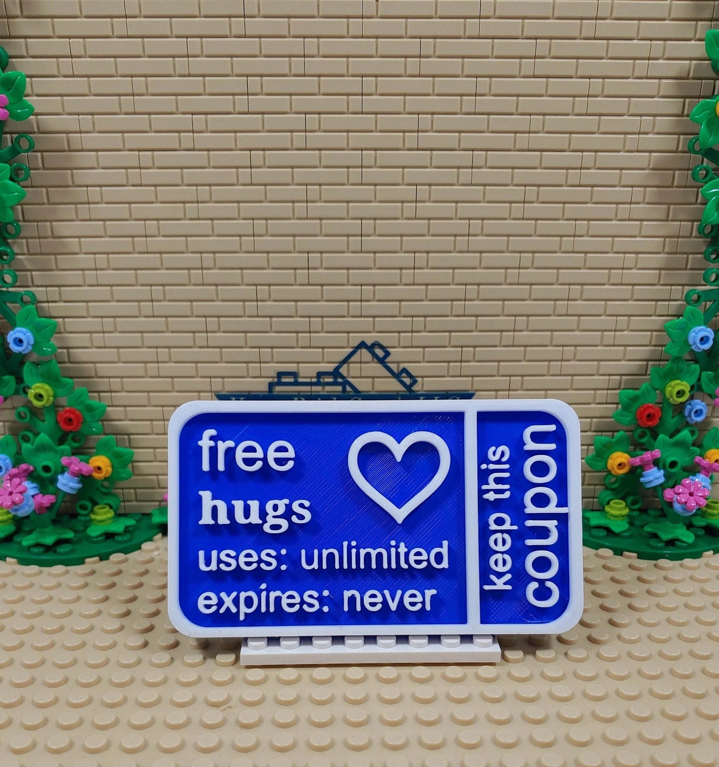 Free Hugs Coupon 3D Printed Available in Multiple Colors - Vegas Custom Creations