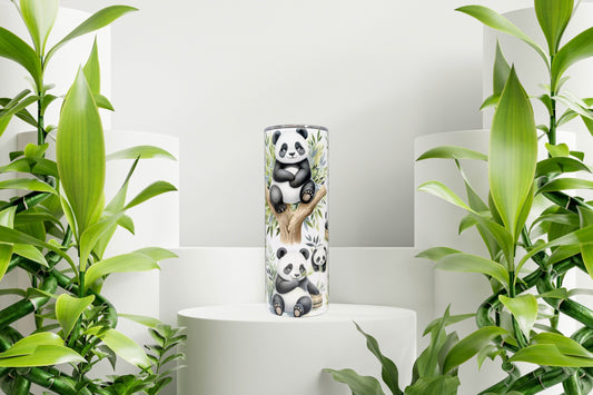 Panda with Bamboo Tumbler - Vegas Custom Creations