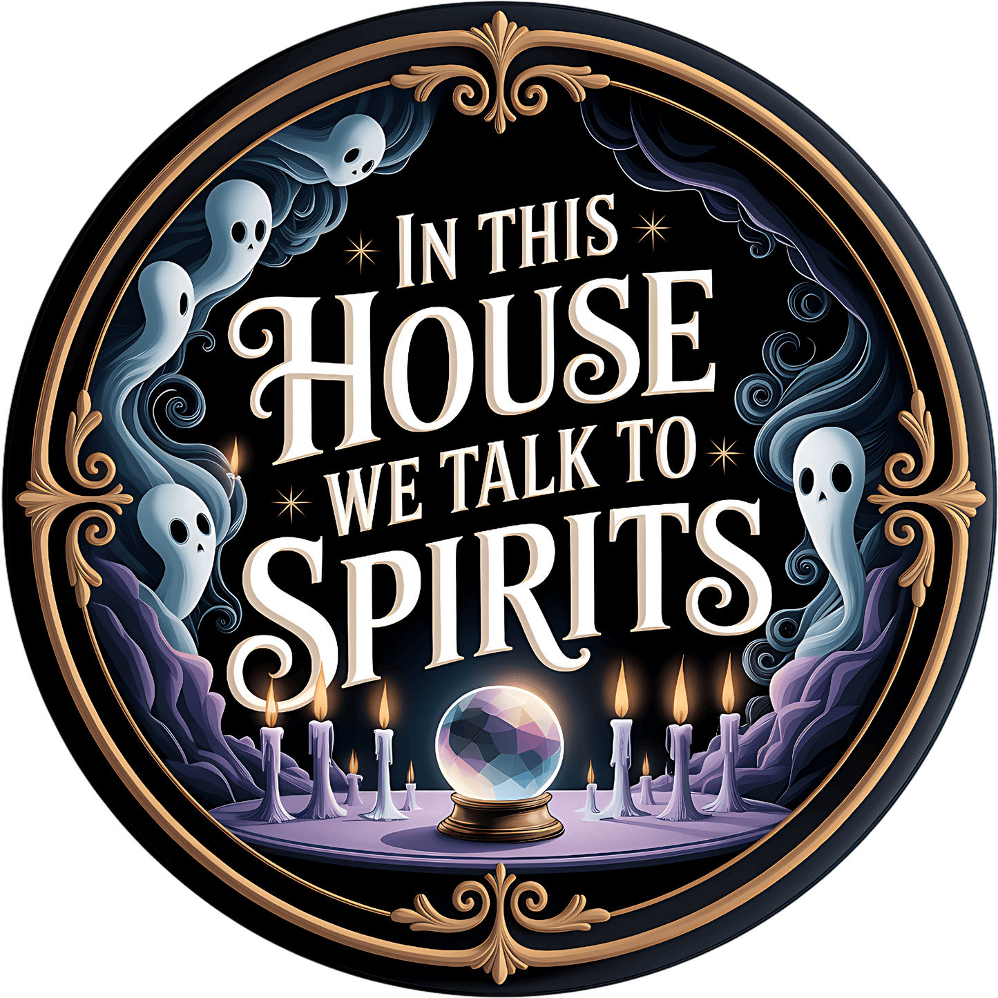 Round Spooktacular Halloween Sign (Multiple Designs and Sizes Available) - Vegas Custom Creations