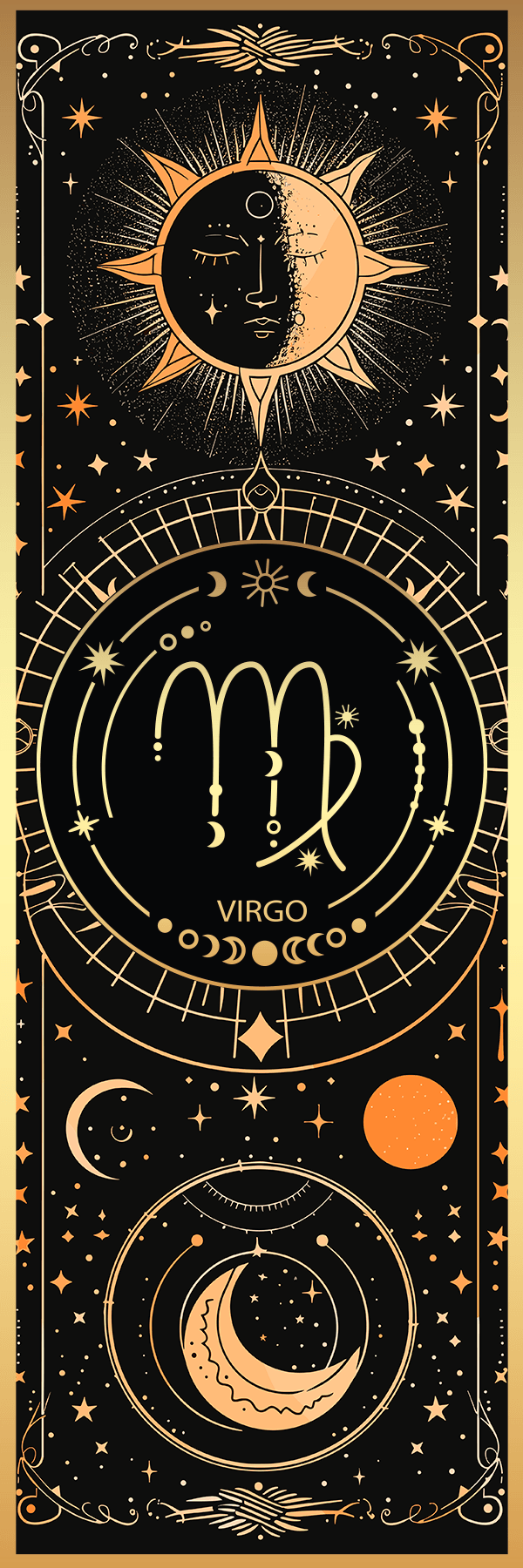 Zodiac Stars, Sun and Moon Aluminum Bookmark (Multiple Designs Available) - Vegas Custom Creations