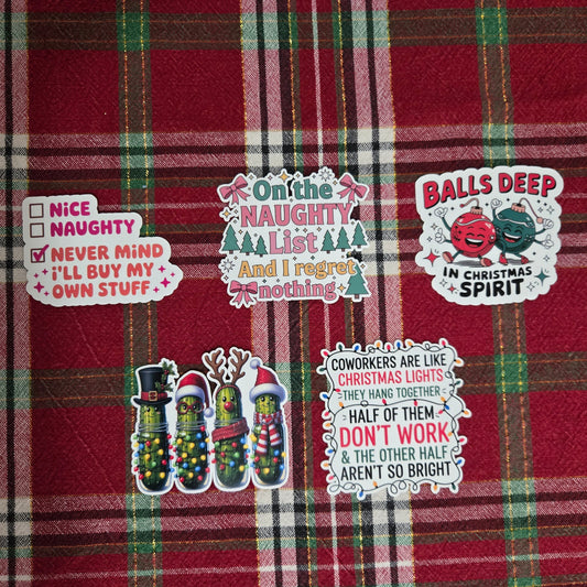 Cheeky Christmas Stickers