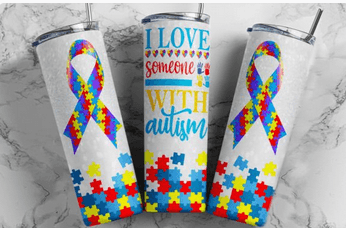 I Love Someone with Autism Tumbler - Vegas Custom Creations