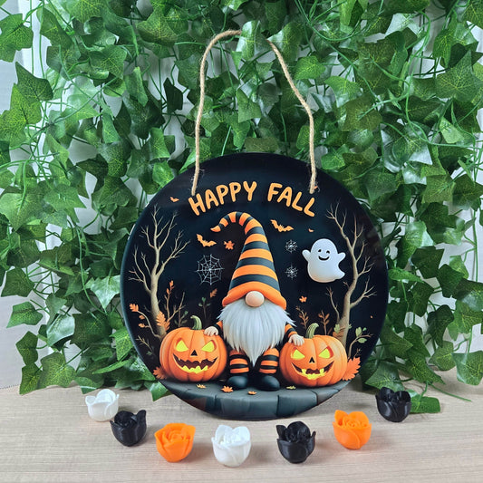 Round Cute and Spooky Halloween Sign (Multiple Designs and Sizes Available) - Vegas Custom Creations