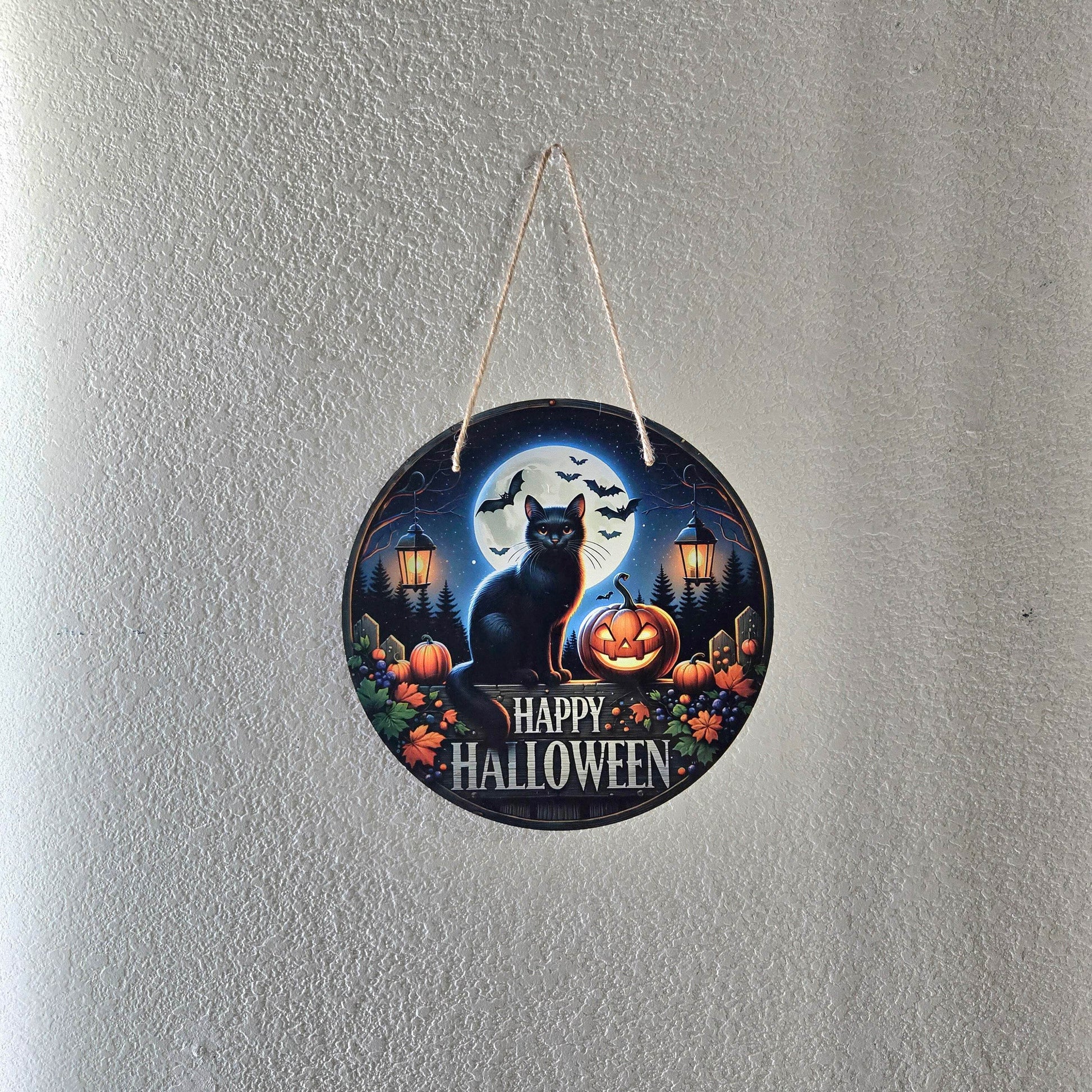 Round Frightfully Spooky Halloween Sign (Multiple Designs and Sizes Available) - Vegas Custom Creations