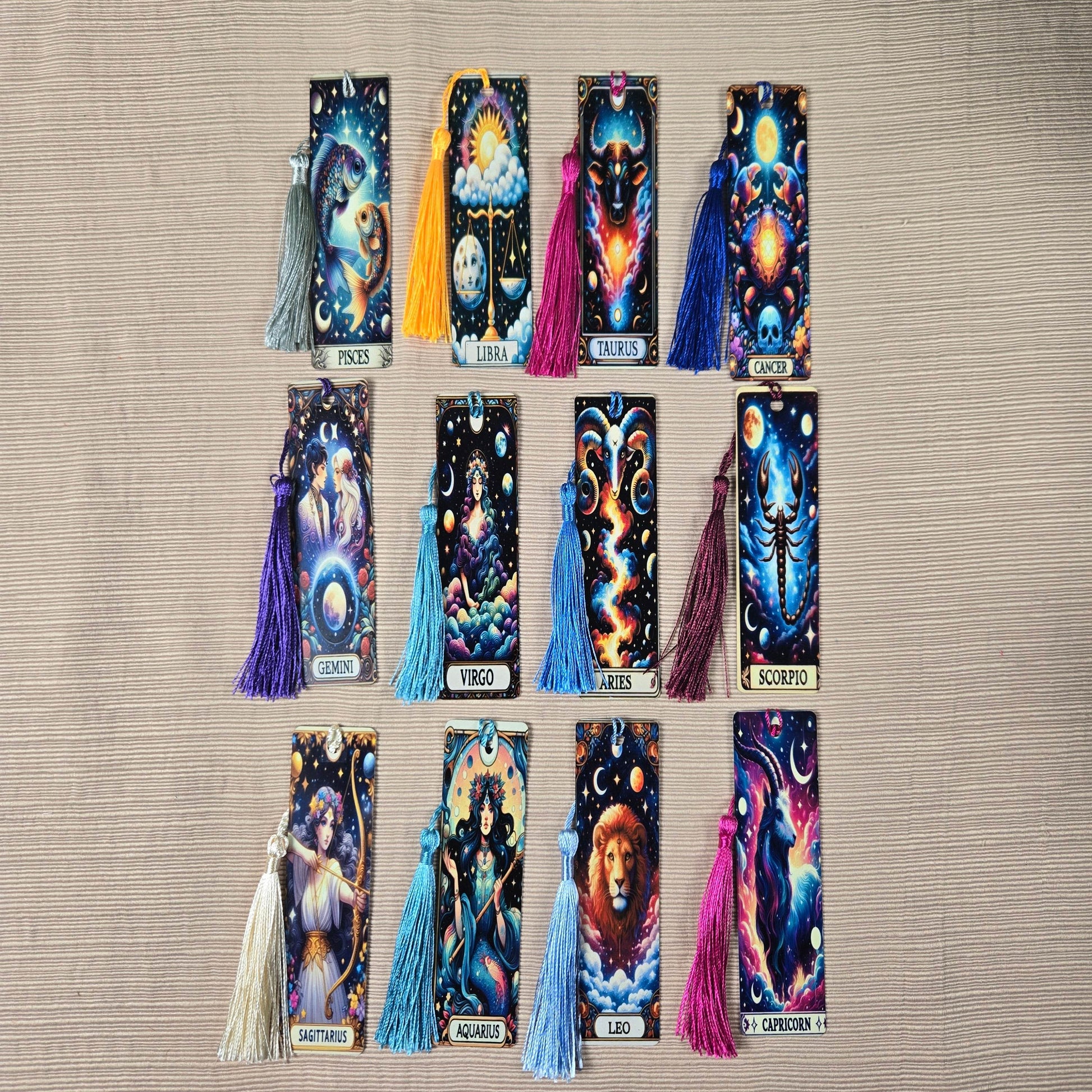 Tarot Zodiac Aluminum Bookmark (Multiple Designs Available) - Vegas Custom Creations