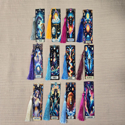 Tarot Zodiac Aluminum Bookmark (Multiple Designs Available) - Vegas Custom Creations