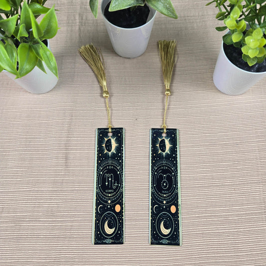 Zodiac Stars, Sun and Moon Aluminum Bookmark (Multiple Designs Available) - Vegas Custom Creations