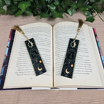 Zodiac Stars, Sun and Moon Aluminum Bookmark (Multiple Designs Available) - Vegas Custom Creations