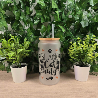 Halloween 16oz Glass Jar Clear or Frosted (Multiple Designs Available) - Vegas Custom Creations