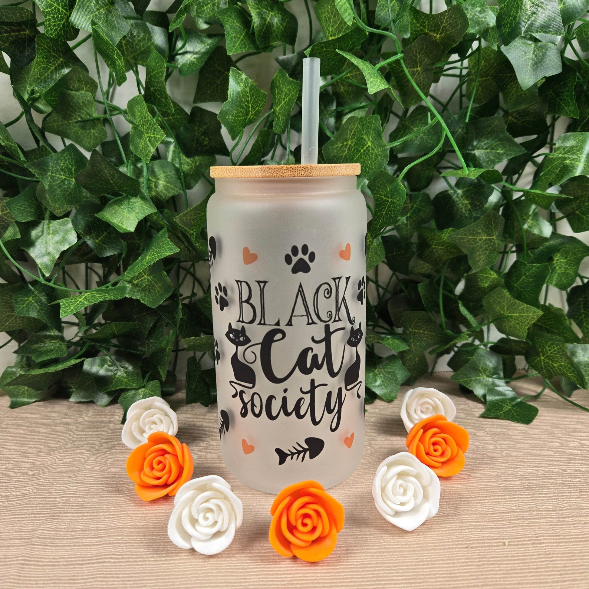 Halloween 16oz Glass Jar Clear or Frosted (Multiple Designs Available) - Vegas Custom Creations