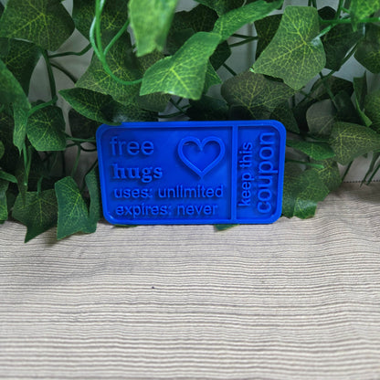 Free Hugs Coupon 3D Printed Available in Multiple Colors - Vegas Custom Creations