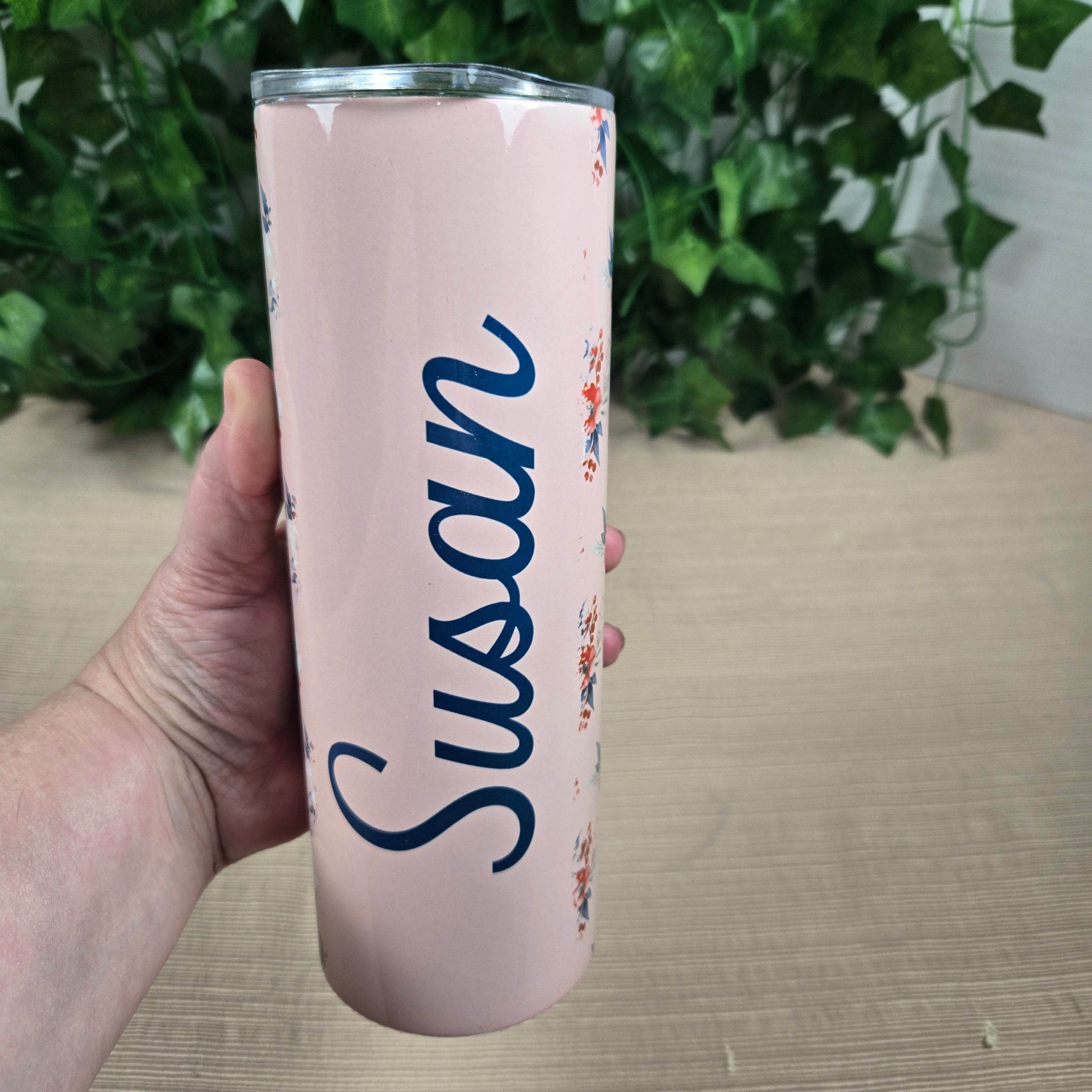 Personalized Floral 20oz Tumbler - Vegas Custom Creations