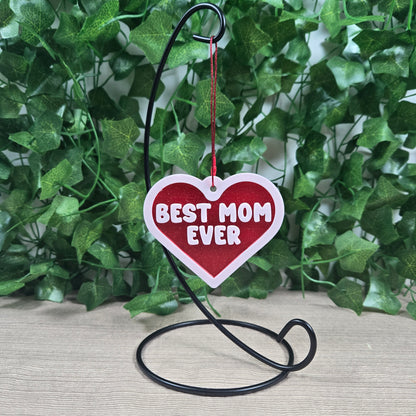 Beautiful 3D printed Best Mom Ever Decoration, Multiple Color Options Available
