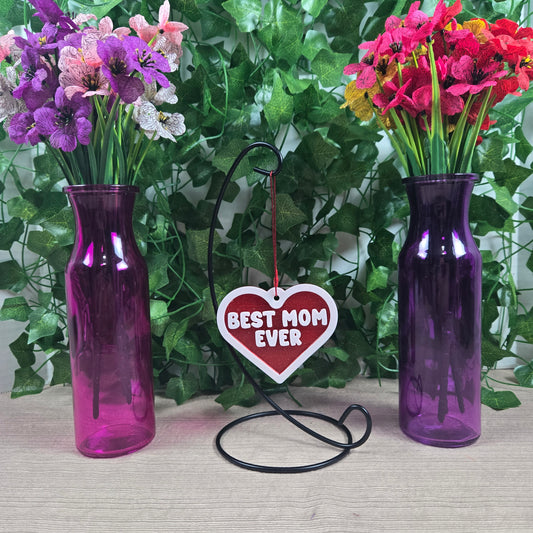 Beautiful 3D printed Best Mom Ever Decoration, Multiple Color Options Available