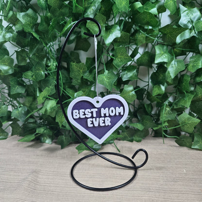 Beautiful 3D printed Best Mom Ever Decoration, Multiple Color Options Available