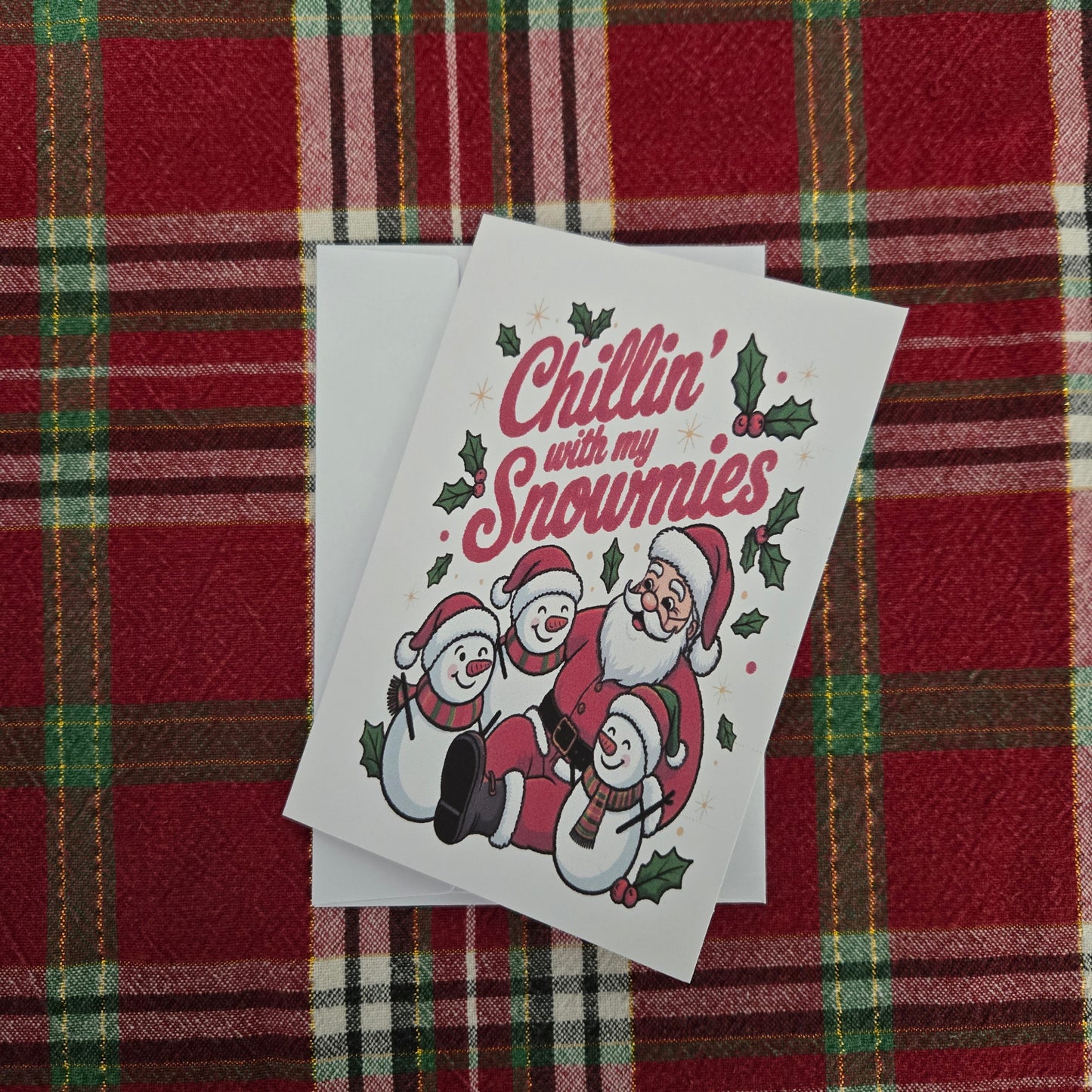 5-Pack Chillin wih my Snowmies Christmas Cards – 4x6 with Envelopes & Stickers
