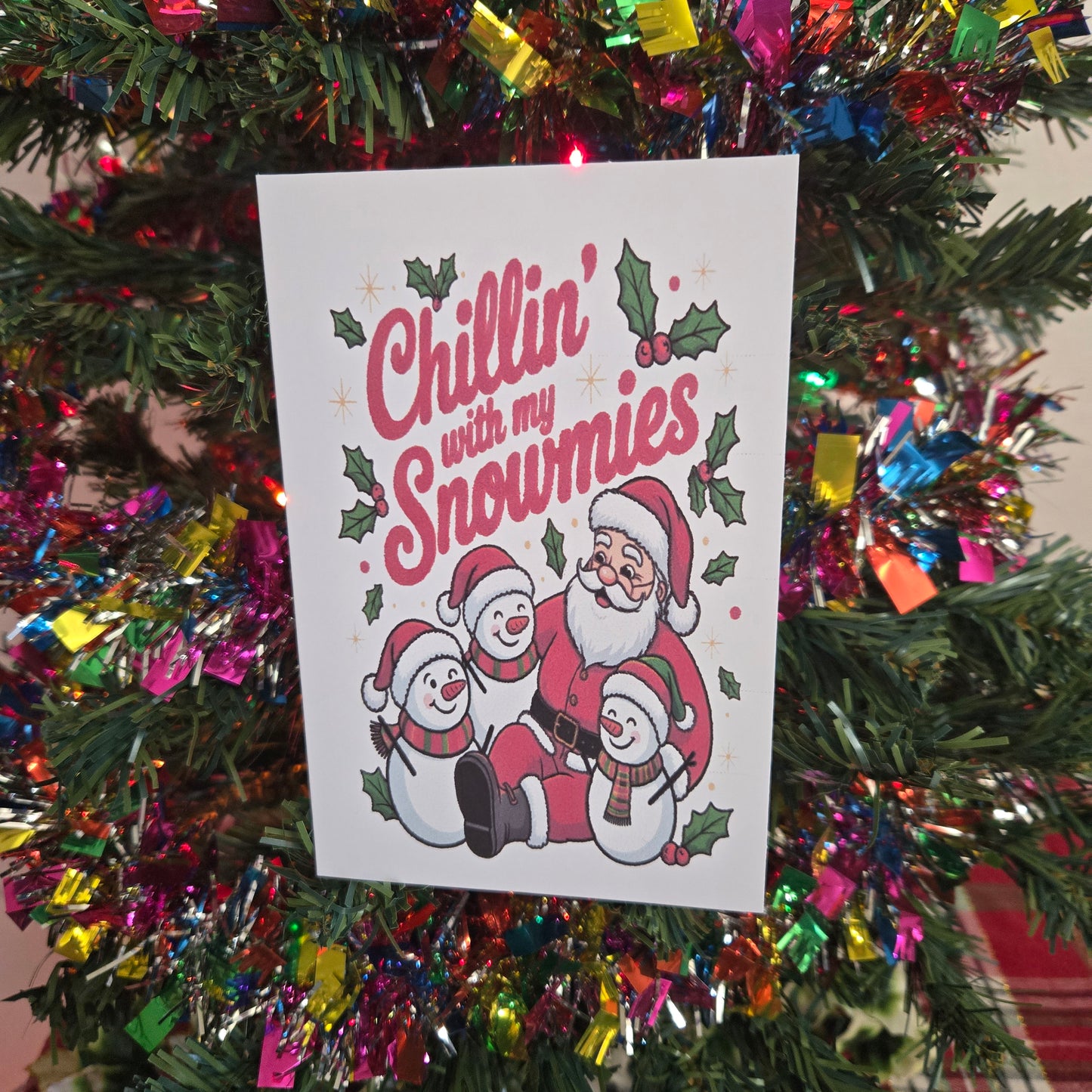 5-Pack Chillin wih my Snowmies Christmas Cards – 4x6 with Envelopes & Stickers