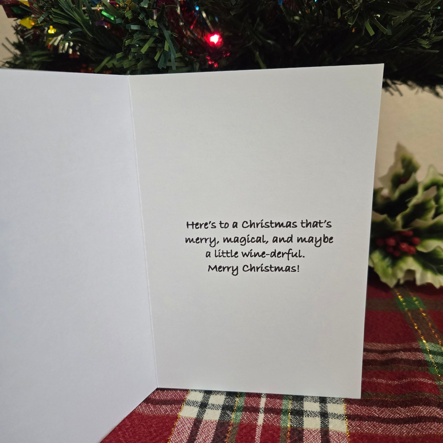 5-Pack Wine of the Year Christmas Cards – 4x6 with Envelopes & Stickers