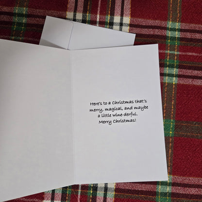 5-Pack Wine of the Year Christmas Cards – 4x6 with Envelopes & Stickers