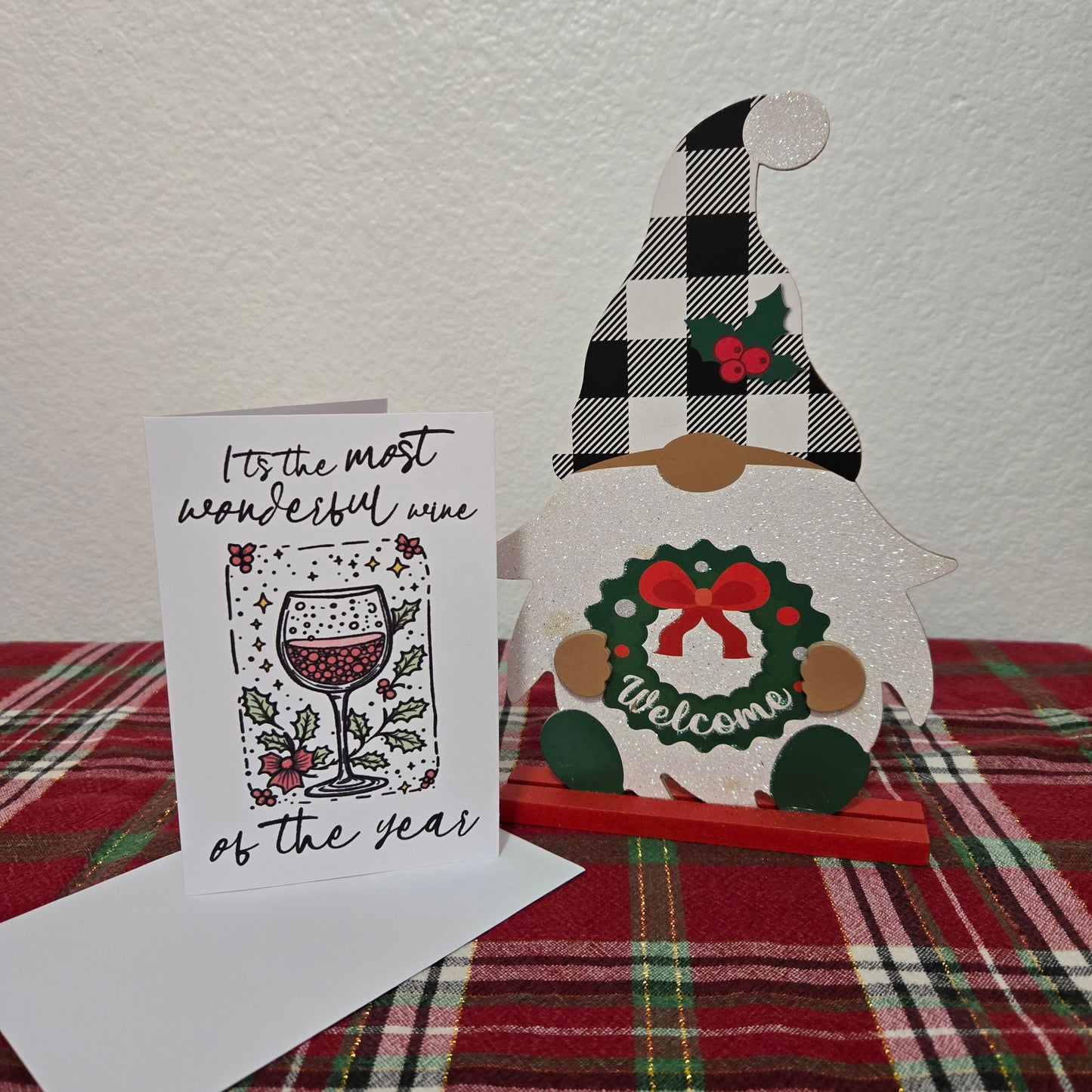 5-Pack Wine of the Year Christmas Cards – 4x6 with Envelopes & Stickers