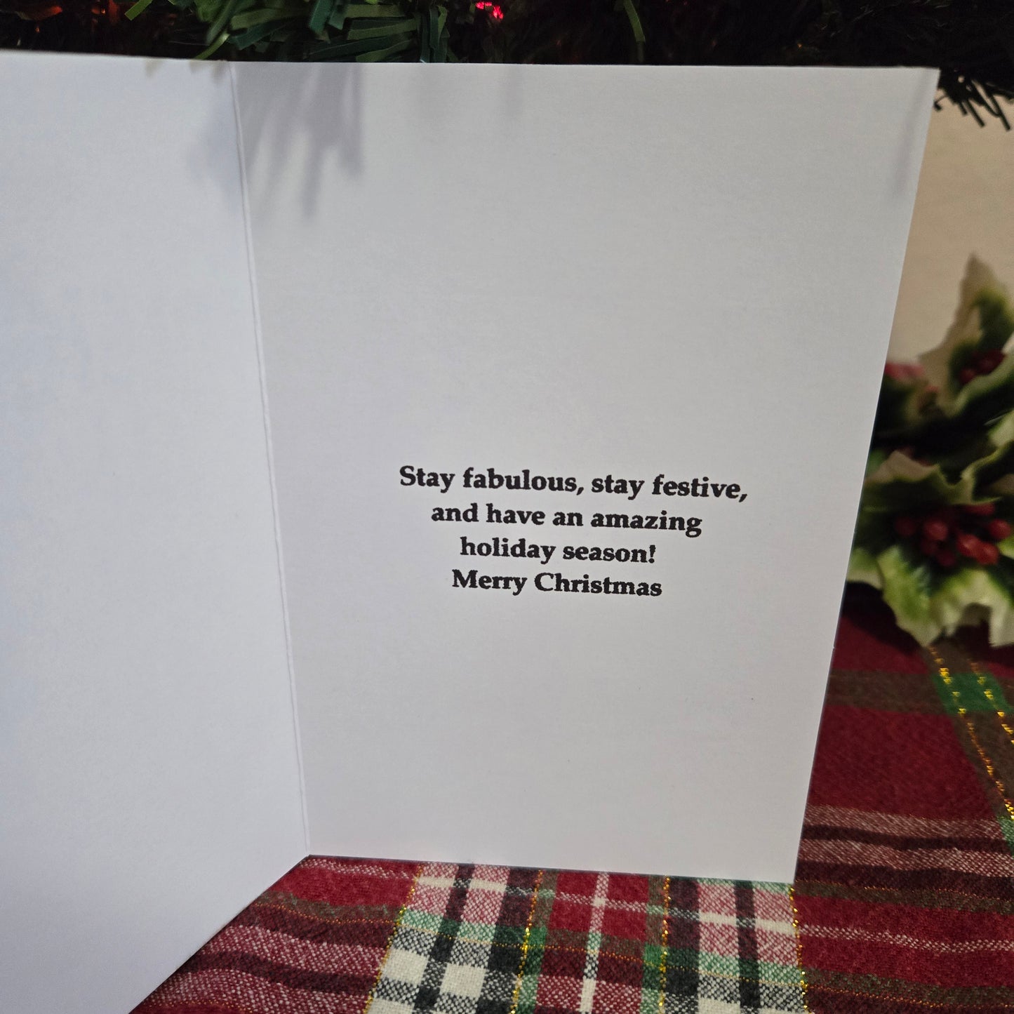 5-Pack Reindeer Sleigh All Day Christmas Cards – 4x6 with Envelopes & Stickers