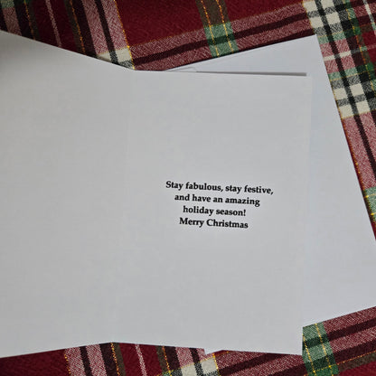 5-Pack Reindeer Sleigh All Day Christmas Cards – 4x6 with Envelopes & Stickers