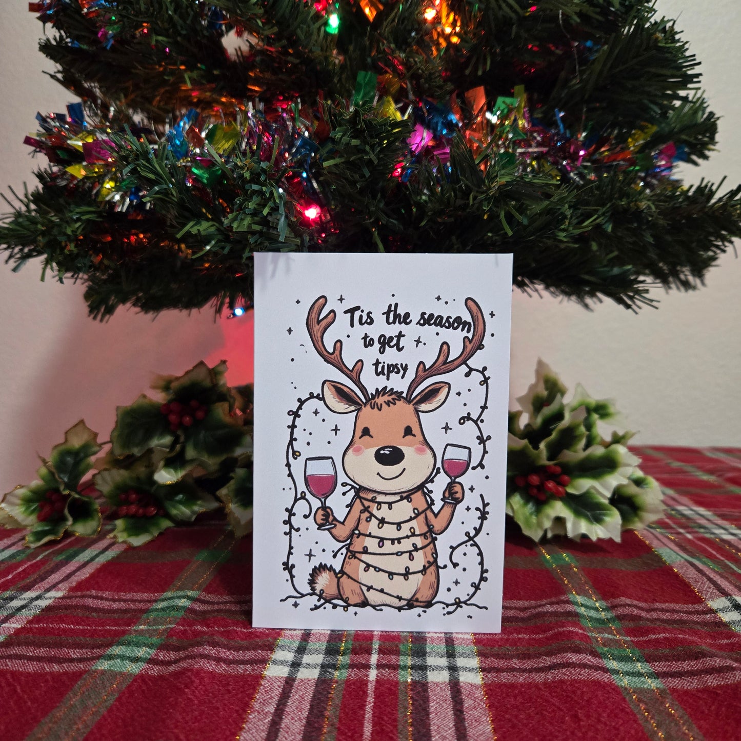 5-Pack Tis the Season Christmas Cards – 4x6 with Envelopes & Stickers