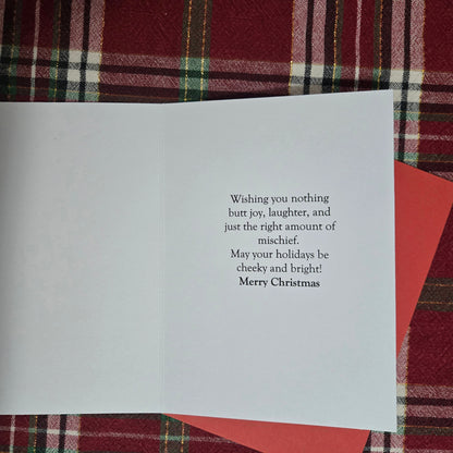 We Wish You Nothing Butt Christmas Card