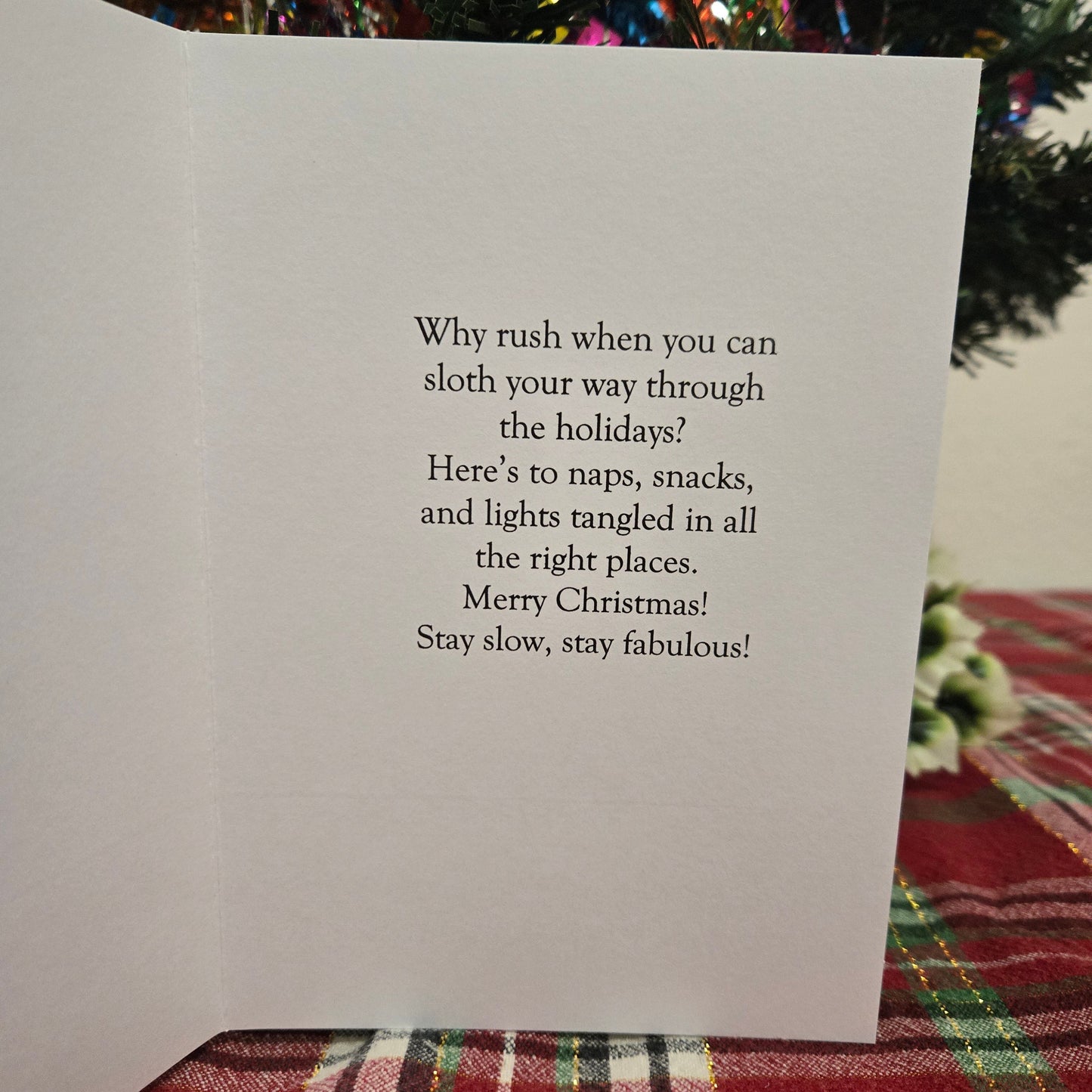 Merry Slothmas Christmas Card