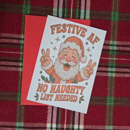 Festive AF Christmas Card