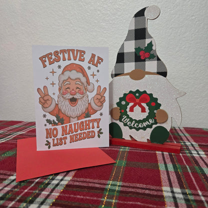 Festive AF Christmas Card