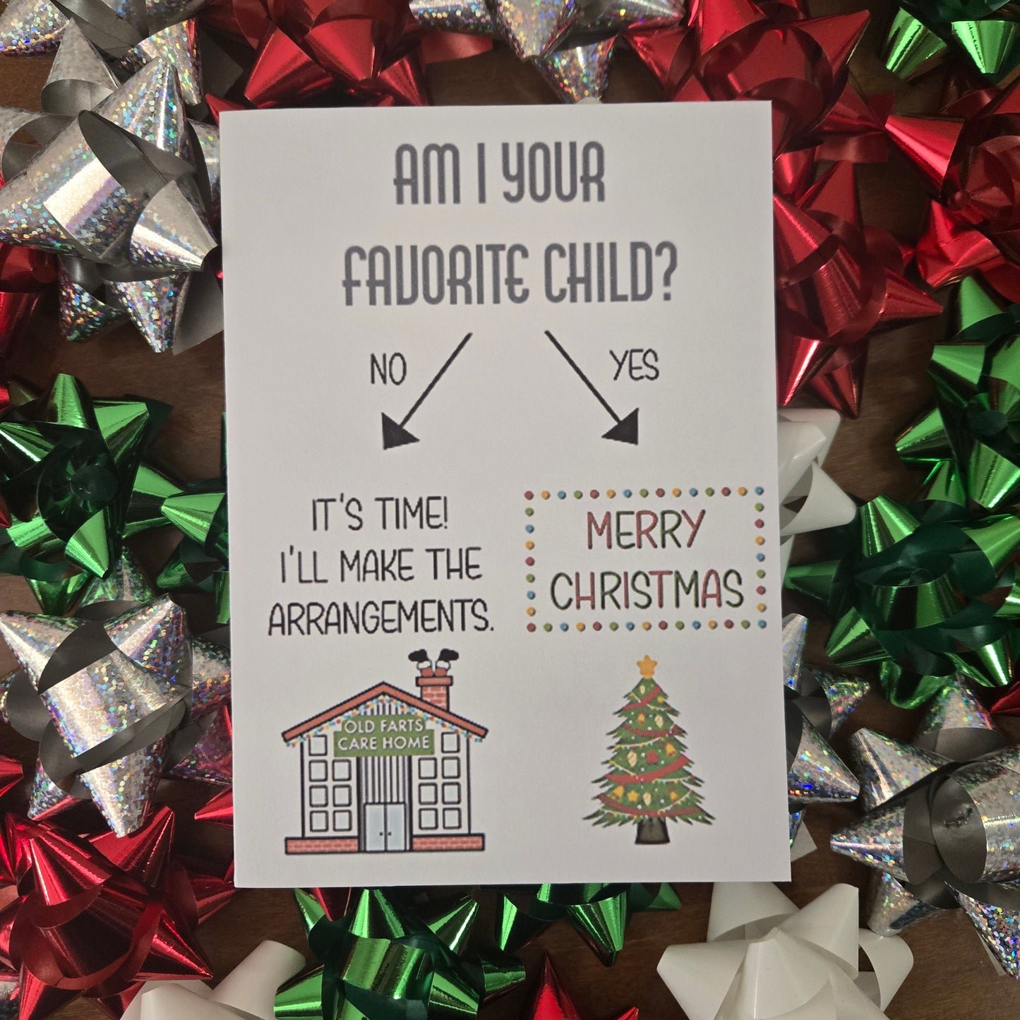 Am I Your Favorite Child Christmas Card