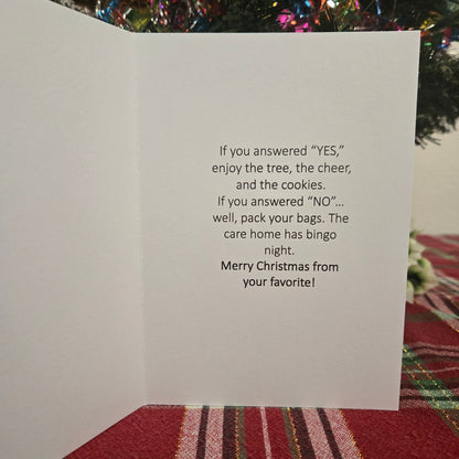 Am I Your Favorite Child Christmas Card