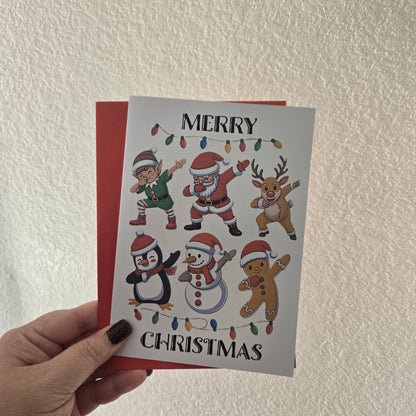 Dancing Dabbing Christmas Card