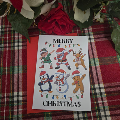 Dancing Dabbing Christmas Card
