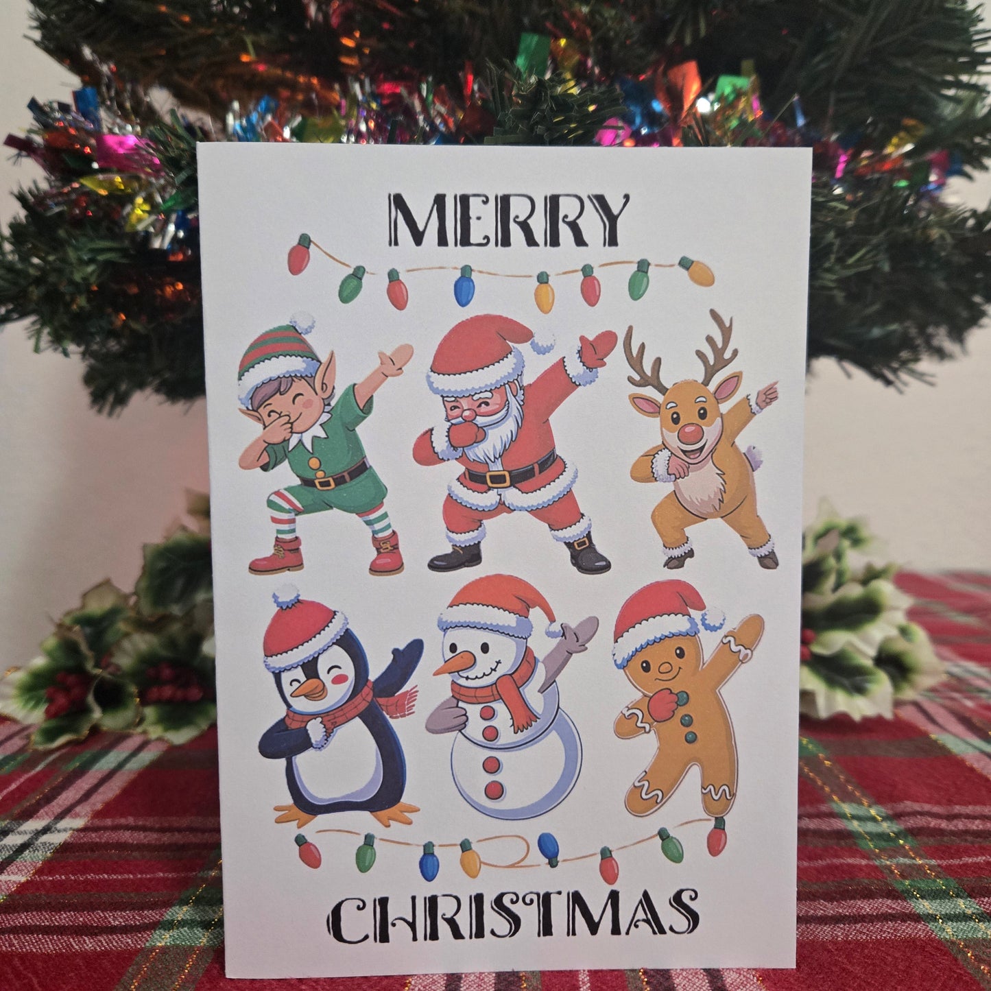 Dancing Dabbing Christmas Card