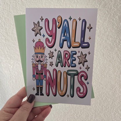 Y'all are Nuts Christmas Card