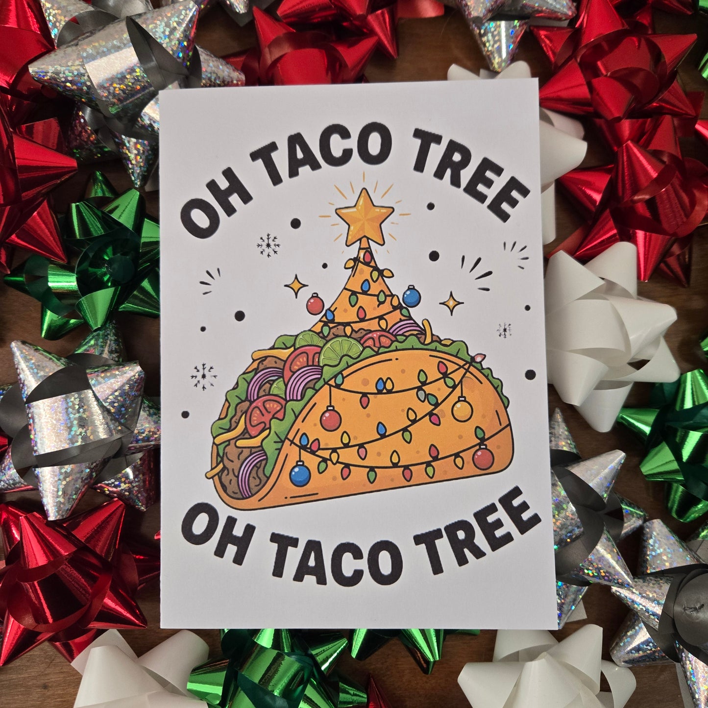 Oh Taco Tree Christmas Card
