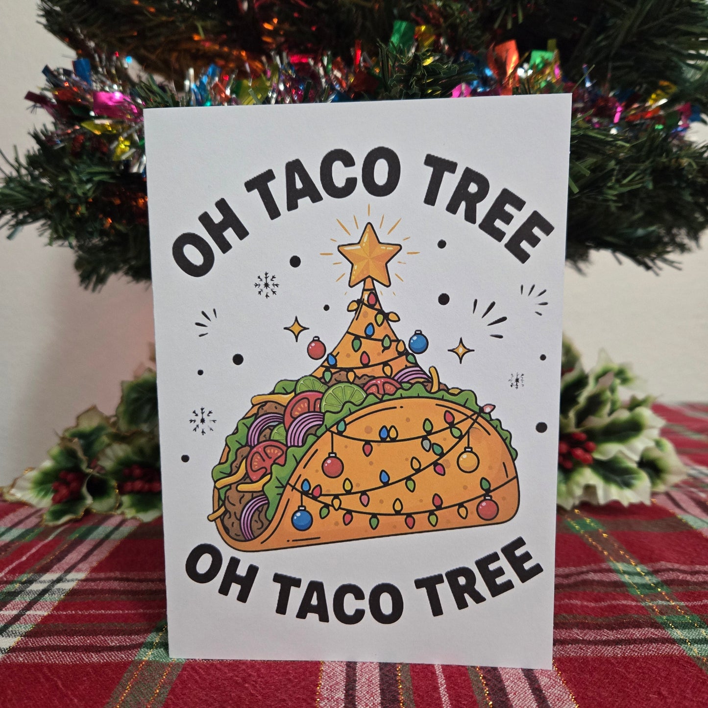 Oh Taco Tree Christmas Card