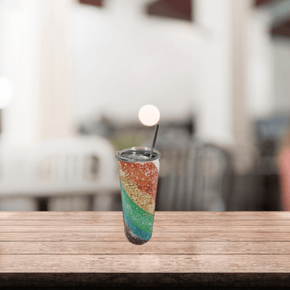 Rainbow Glitter Tumbler - Vegas Custom Creations