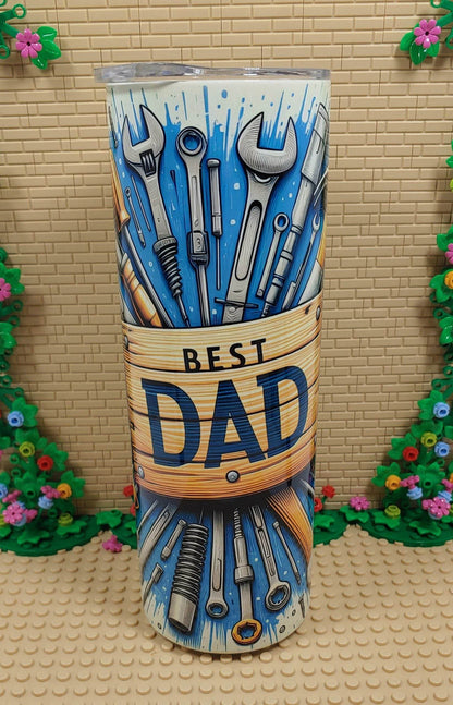 Best Dad with Tools Tumbler - Vegas Custom Creations