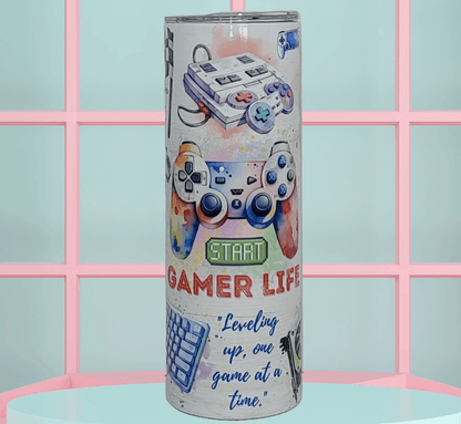 Gamer's Life Light Tumbler - Vegas Custom Creations