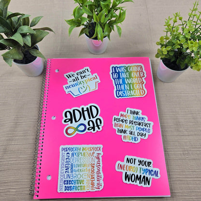 Funny and Cute Neurodivergent Stickers - Vegas Custom Creations