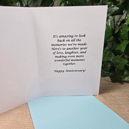 Floral Butterfly Anniversay Card