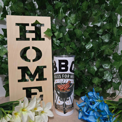 BBQ Rules For Men Tumbler - Vegas Custom Creations