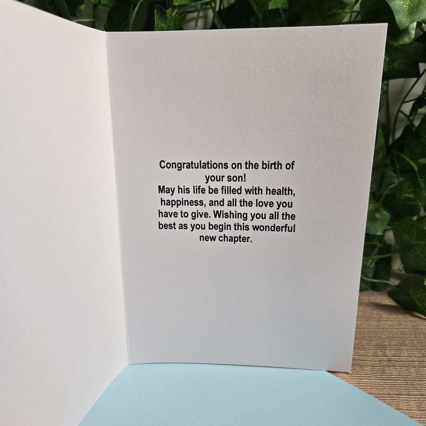 Congratulations on Baby Boy Card