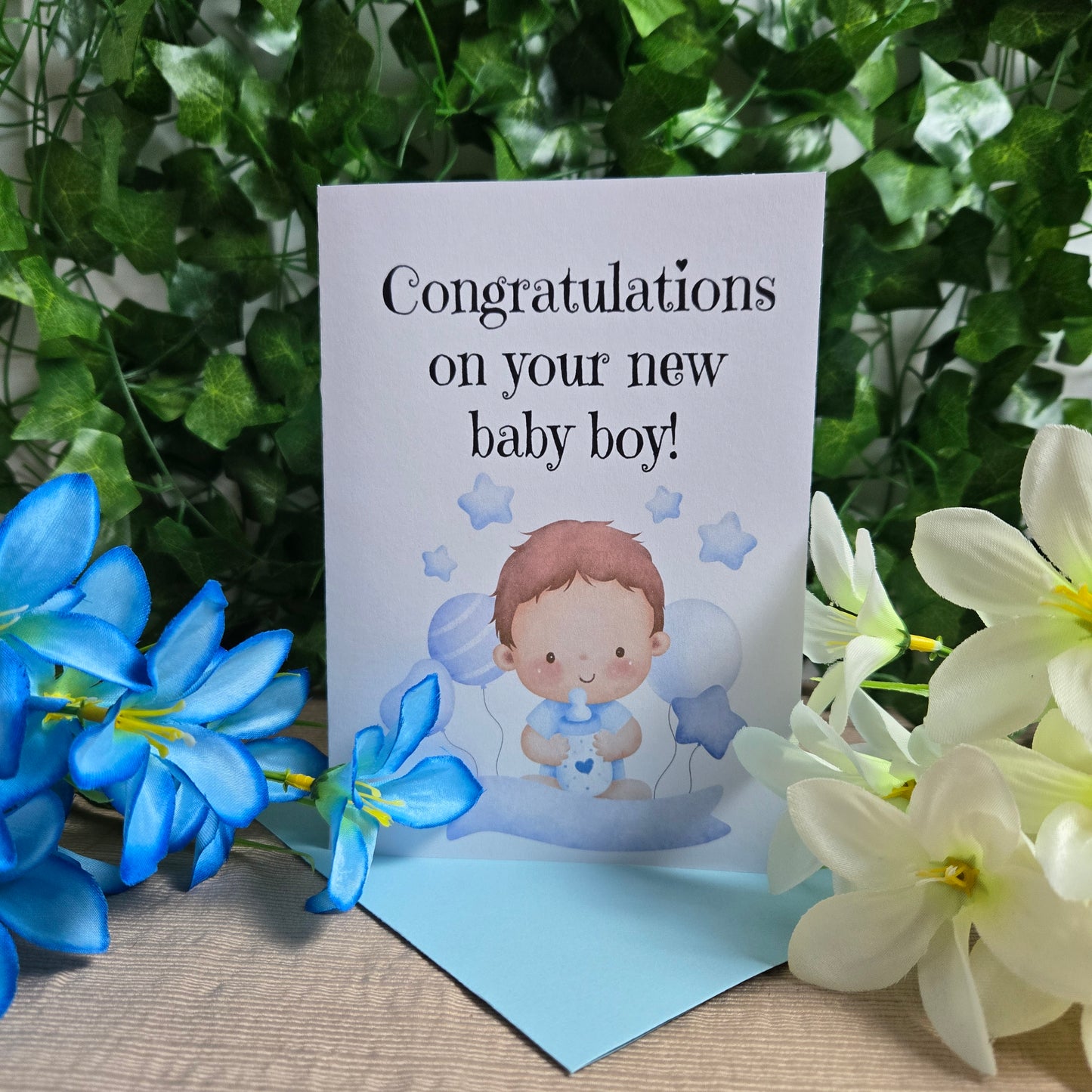 Congratulations on Baby Boy Card