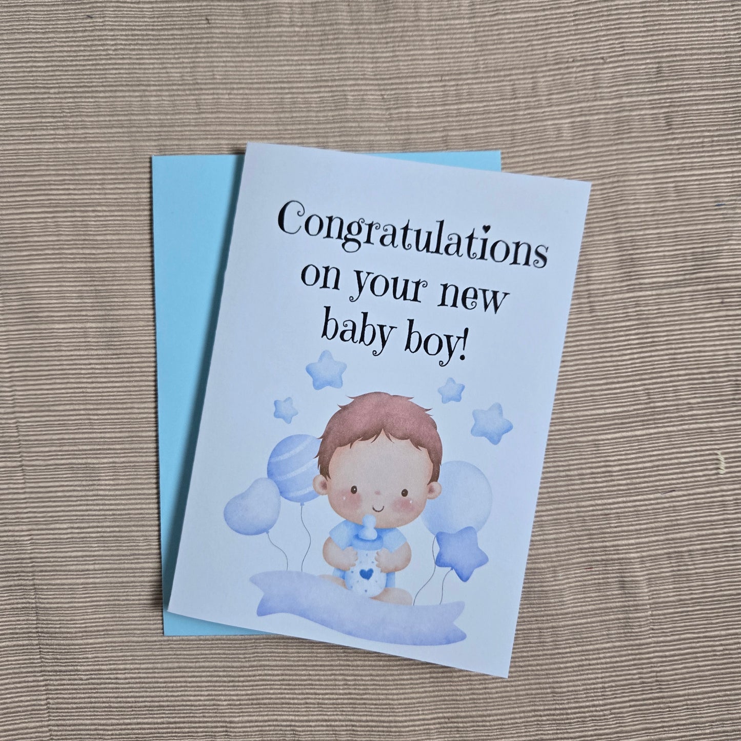 Congratulations on Baby Boy Card