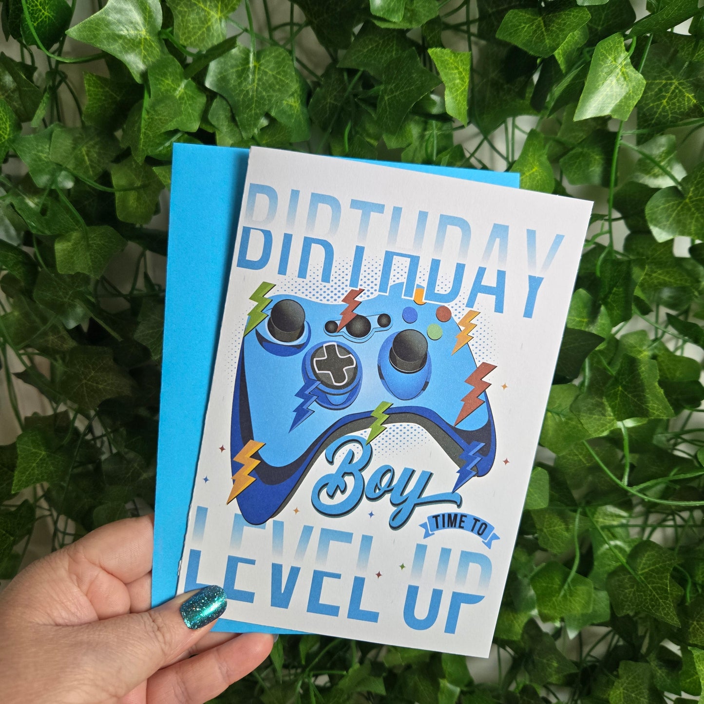 Level Up Birthday Boy Card